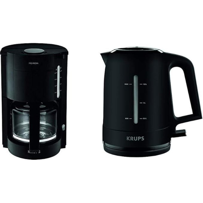 Krups F30901 ProAroma stiklinis kavos virimo aparatas, 10 puodelių 1050 W
