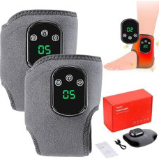 Elektrinis pėdų masažuoklis, nešiojamas belaidis pėdų masažuoklis su 1800 mAh akumuliatoriumi, 5 šilumos lygiais, 3 vibracijos režimais, įkraunamas masažuoklis kulkšnių, kulnų, padų, skliautų masažuoklis