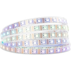 BTF-ŠVIETIMAS WS2815 (Atnaujinta WS2812B) 5m 300 individualiai skaitmeninis adresuojamas pikselių RGB dvigubo signalo LED lanksti juosta šviesos 5050 SMD IP67 atsparus vandeniui Magic Dream Color DC12V balta PCB