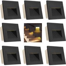 LED Recessed Wall Light, Grey