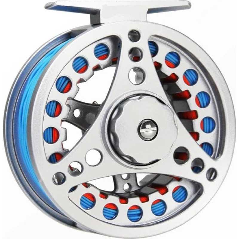 YETGFBH Fly Fishing Reel, Žvejybos ritė (1/2WT 3/4WT 5/6WT 7/8WT) Fly ritė su linija Combo aliuminio lydinio didelis Fly Fishing ritės svoris į priekį