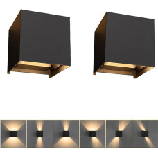 Linke LED Wall Light 12 W 2700 K Set of 2