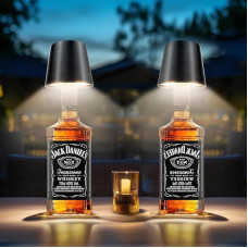 SUNLIGTGO 2 reguliuojamo apšvietimo stalinių lempų pakuotė, belaidė, LED stalinė lempa su baterija, įkraunama, nešiojamoji USB naktinė lempa su nuolatiniu apšvietimu ir 3 spalvų pokyčiais, tinkama naudoti patalpose ir lauke