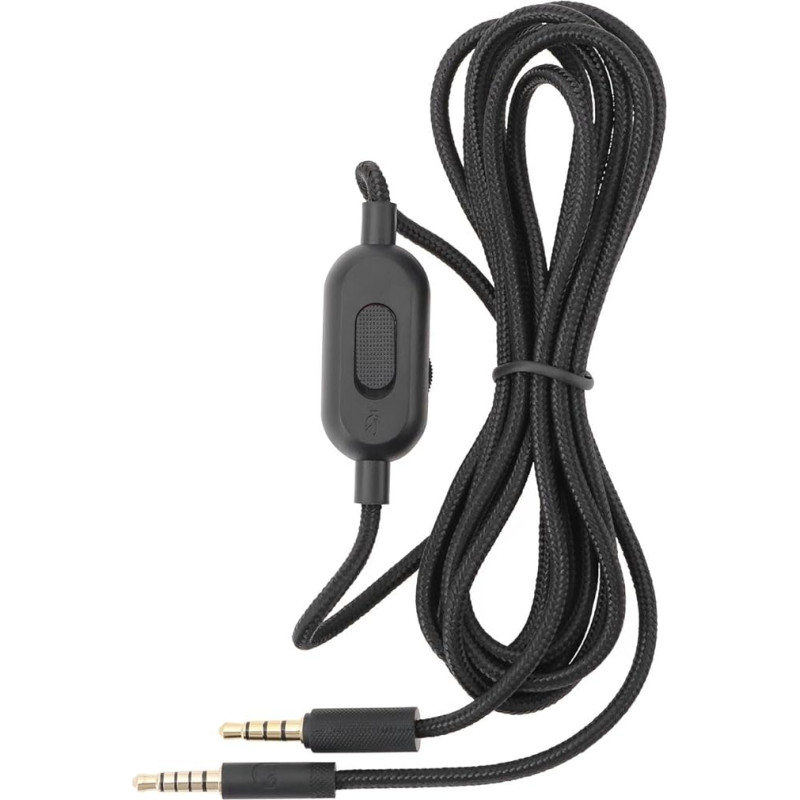 ECSiNG Mikrofono ausinių garso prailginimo kabelis 2 m ausinių prailginimo kabelis, skirtas nešiojamiesiems kompiuteriams, planšetiniams kompiuteriams, muzikos grotuvams, suderinamas su 