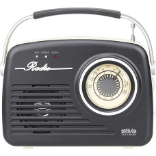 Silva Schneider Mono 1965 Box Radio Mains or Battery Operated Black