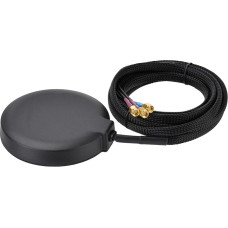 Superbat Dual LTE MIMO + GPS Combination Antenna for Vehicles & Industry, Magnetic & Adhesive Mounting, 3 m Cable with SMA Connector, Compatible with 4G LTE Telematics, DVR Camera, IoT Gateway, M2M