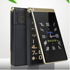 Cuifati 2G Flip Mobile Phone Unlocked, 3 Inch Phone with Large Display and Buttons for Seniors, Dual SIM and 5900 mAh, Loud Call, Easy to Use 2023 Upgrade Senior Phone (Gold)