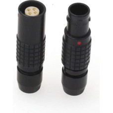 DRRI 1B PHG and FGG 2 Pin Push-Pull Male and Female Round Black