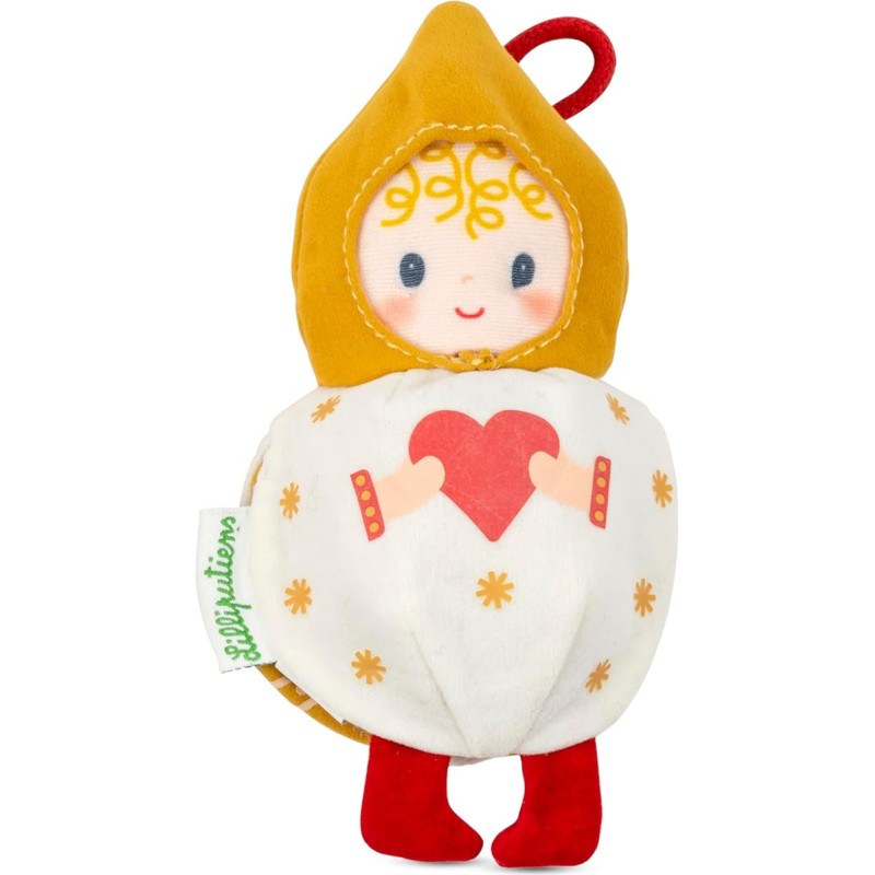 LILLIPUTIENS - Weihnachtswichtel - Kugel wendbar - Dekoracija - fosforeszierend - Weiß und Ocker - 11 cm - ab 2 Jahren - 83657