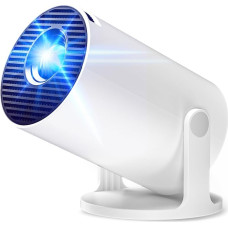 Mini Projector Supports 1080P [Android 11 & Auto Keystone Correction] AKIYO O2 Smart Projector with WiFi 6 and Bluetooth 5.2, Small Projector with 180° Rotation, Compatible with HDMI/Smartphone/USB