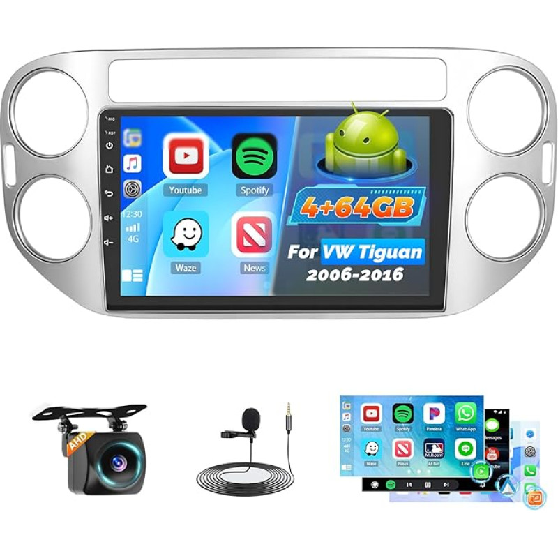 Roinvou 4+64G automobilinis radijas 