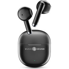 Music Sound - Breeze Wireless Bluetooth Earphones with Coloured Case and Touch Control, Up to 20 Hours Playback Time, Automatic Pairing, Capsule Design, Compact and Portable