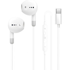 ASENTER USB-C-Kopfhörer, Ohrhörer, kabelgebunden, geräuschisolierende Kopfhörer mit integriertem Mikrofon, Lautstärkeregler, kompatibel mit Phone 15/16 Pro Max