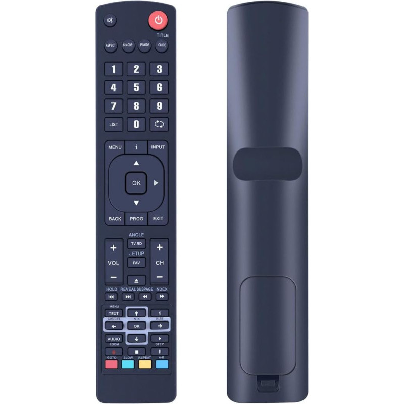 JVC RM-C3174 pakaitinis nuotolinio valdymo pultas, skirtas JVC LCD LED televizoriui LT-50C550 LT-24C340 LT-40C550 LT-40C551 LT-22C540 LT-42C550 LT-49C550 (juodas)