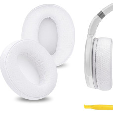 Geekria Replacement Mesh Ear Pads for Sennheiser HD 4.50BT/4.50BTNC/4.40BT/4.30G/4.20S/458BT/450/450BT/400S/350BT Headphones, Ear Pads (White)