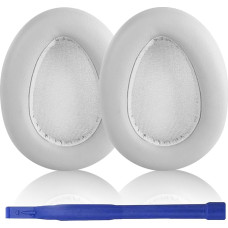 Aiivioll Ear Pads Replacement for JLab JBuds Lux ANC Ear Pad Covers Headphones, Ear Pad Cushion with Headphones Ear Pads, Protein Leather & Memory Foam Ear Pads (White)