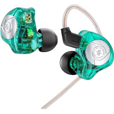 CCZ MC02 In-Ear Monitor, 10 mm dvigubo magneto DD PET membrana, IEM galingi bosai, DJ ausinės su kabeliu 5N OFC, žaidimų ausinės su triukšmo slopinimu PS5, HiFi entuziastams