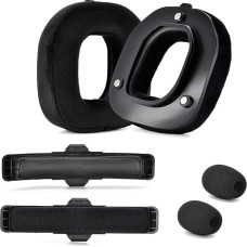 Yaowanguan Ear Pads Mod Kit for Logitech G Astro A50 Gen 4, A50 Gen 5, A50 X Wireless Gaming Headset, Replacement Ear Pads, Headbands, Microphone Foam for Astro A50 Gen 4/Gen 5/A50X (Velvet)