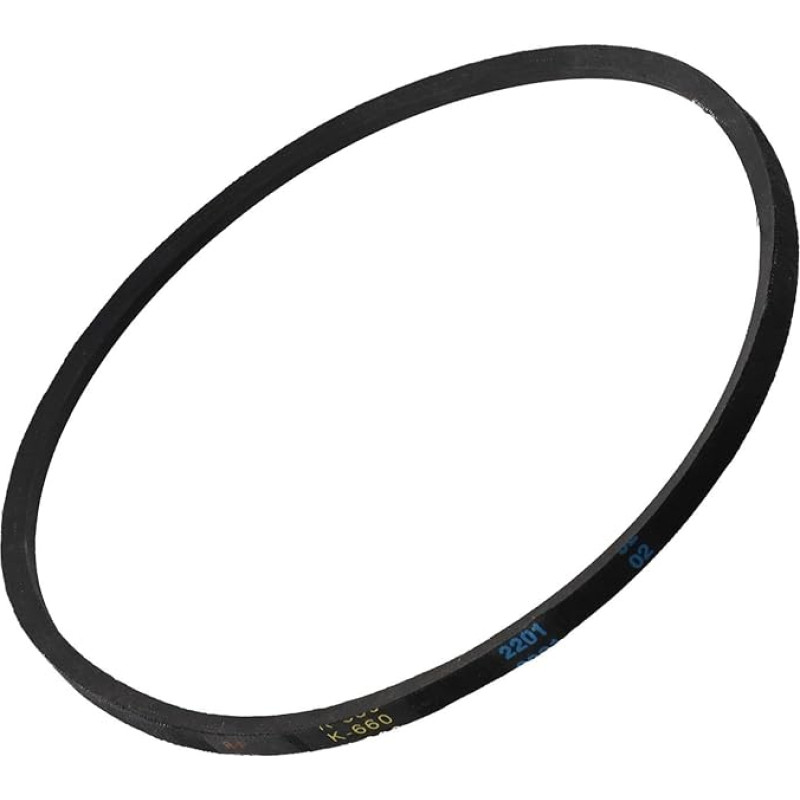 Zilimontt K660 Dreieck-Keilriemen, Gummi-Antriebsriemen, 66 cm x 8 mm x 6 mm, für Bohrmaschinen, Industrie- und Landwirtschaftliche Geräte, robuste Kraftübertragung, einfach (K660)