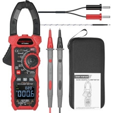 Irfora AC Digital Clamp Meter True-RMS Multimeter Anto-Ranging Multi Tester Current Clamp with Ampere Volt Ohm Diode Capacity Resistance Continuity NCV Temperature Duty Ratio VFD Tests