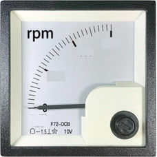 IndusTradCorp F72-DCB Jūrų tachometras 10 V Eingang 100 U/min 200 U/min 1000 U/min 1500 U/min Zeigerio tachometras (1000 aps./min 10V)