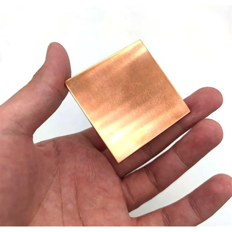 WUDOLI plokščias lakštas C17200 Bronzos lakštas Folijos plokštė Drožybos dekoravimo amatai graviravimo hobiai Kvadratinės medžiagos (dydis: 0,2 x 200 x 200 mm 1 vnt.)