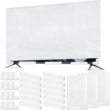 3-teiliges Polsterschaum-Set beinhaltet Flachbild-TV-Abdeckungen, passend für bis zu 178 cm B x 106 cm H, 12 bewegliche Eckkantenschoner und 12 Schaumstoffschutzstreifen für