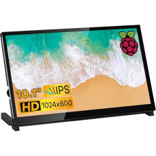 LAFVIN 10,1 colio IPS LCD jutiklinio ekrano ekrano skydelis 1024 x 600 talpinis ekranas HDMI monitorius, skirtas Raspberry Pi, Jetson Nano, BB Black, Windows 10 8 7