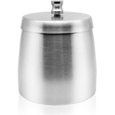 Windproof Ashtray, Stainless Steel Ashtray with Lid, YOCZOX Unbreakable Ashtray Cigarette Cup with Non-Slip Base for Outdoor Home Office Bar - 600ml