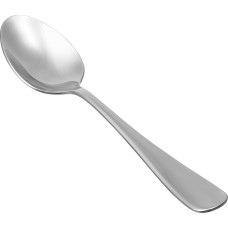 AmazonBasics Stainless Steel Dinner Spoons with Round Edge, Pack of 12