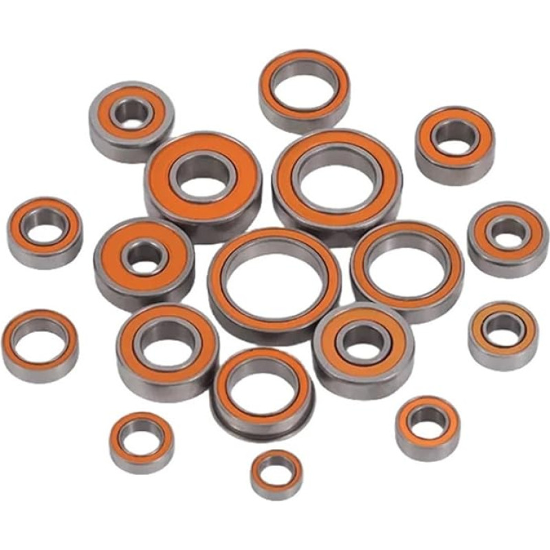 EMVIXTGLK 6/10 Stück Edelstahl-Hybridkeramiklager S623 S624 S625 S606 C 2OS 2RS ABEC-7(S606-2rs 6x17x6mm,10vnt.)