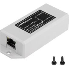 Sinloon Gigabit Poe Extender 100/1000Mbps 30W RJ45 1 to 2 Repeater Poe Wall / Injector / Network Amplifier 3 in 1