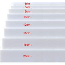 Monbaer Custom Size Upholstery Foam Cut to Any Size Foam Home Accessories High Density Replacement Foam Pad for Sofa Bench 60x60x10cm