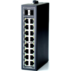 WIWAV WDH-16GT2GF-DC 10/100/1000Mbps nevaldomi 18 prievadų Gigabitinio pramoninio eterneto komutatoriai su DIN bėgeliu/montuojami ant sienos (UL įregistruoti, be ventiliatoriaus, -30 ℃ ~ 75 ℃)