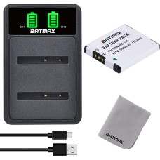 Batmax NB-11L NB-11LH akumuliatorius ir įkroviklis su C tipo jungtimi Suderinamas su Canon PowerShot A2300 is A2400 is A2500 is A2600 A3400 is A3500 SX430 is X410 is 285 HS, IXUS 180 275 HS