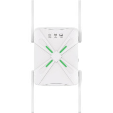 WLAN stiprintuvas, dviejų dažnių juostų WLAN kartotuvas 5GHz 2,4GHz 1200Mbit/s WiFi signalo stiprintuvas su Ethernet prievadu, 4 antenos, interneto stiprintuvo maršrutizatoriaus/AP režimas, suderinamas su visais WiFi įrenginiais