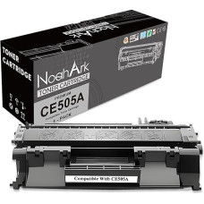 NoahArk Suderinama su HP CE505A 05A tonerio kasetėmis, skirtomis Laserjet P2030 P2035 P2035n P2050 P2055 P2055d P2055d P2055dn P2055x, Pro M401dn M401dne M401dw MFP M425dn M44 25dwww2300 puslapių (1 juodas)
