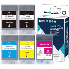 LCL suderinama rašalo kasetė PFI030 PFI-030 PFI-031 PFI-030MBK PFI-030BK PFI-030C PFI-031M PFI-030Y (5PK MBK KCMY) Suderinama su Canon ImagePrograf TM-240 ImagePrograf TM-340 ImagePrograf TM-34 0