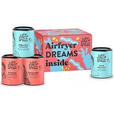 Just Spices Airfryer Gift Box I Gift Set with 4 Spice Jars I Make Everything Out of the Hot Air Fryer Even Delicious