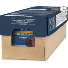 by Amazon 10 x Wet Dog Food with Chicken and Gourmet Core with Carrots and Pasta 300g (Previously Lifelong)