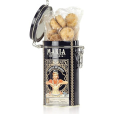 Handmade Apple Cinnamon Cookies in a Vintage Tin - Traditional Portuguese Cookies - 150g - Ideal for Sharing or Tea Time