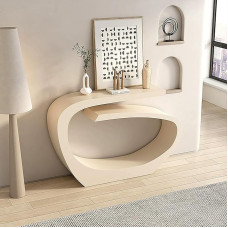 Modernus pramoninis įėjimo konsolinis staliukas, elegantiškas geometrinis sofos staliukas, stilingi prieškambario baldai, universalus svetainės kavos staliukas, puikiai tinka mažoms erdvėms (spalva: A)