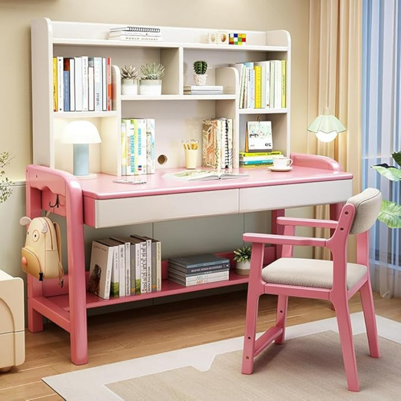 Modernus kompiuterio stalas su stalčiais - stilingas darbo stalas ir namų biuro stotelė produktyvumui (dydis: 41