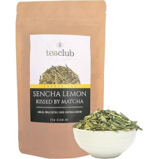 Sencha Lemon Green Tea Loose 100 g, japoniška žalioji arbata su Matcha ir citrinžolėmis Loose Green Tea Japan, japoniška žalioji arbata TeaClub