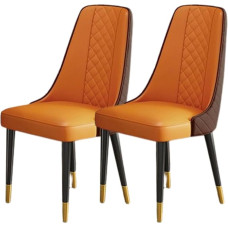 Dining Room Chairs Set of 2/4/Set of 6 Modern Faux Leather Accent Chairs for Kitchen and Living Room (B, 2 Piece Set)