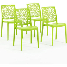 SIEDITI FUORI E DENTRO Anna Kėdės iš stiklo pluošto dervos (4, laimo žalia)