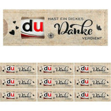 BOFUNX 27pcs Du hast ein dickes Danke verdient Geschenke für Schokolade Verpackung Hülle Filz Šokolado batonėliai Dovanų pakuotė Komandos dovana Dovanų dovanos Darbuotojo dovana