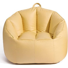 ArtsPavilion Kreative Freizeit Kleine Wohnung Stoff Faule Sofa, Single Balkon Schlafzimmer Kleines Sofa Bohnenbeutel Sofa Yellow