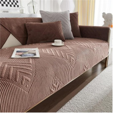 Weicher waschbarer Sofabezug Rutschfester Sofaschutz Schonbezug for 3 Kissen Couch freundlicher Stoff mit Handtuchstruktur maschinenwaschbar (Color B, 110X210cm (43X82IN))