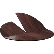 Didelis, storas, faltbare Tischplatte, 120 cm x 240 cm Durchmesser, ausziehbare runde Holztischplatte, 4-Punkt-Klapp-Design, platzsparende Lösung für Zuhause, Restaurants, Hotels, Braun, 150 cm